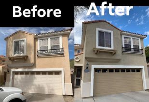 Before & After Exterior House Painting in Gilbert, AZ (1)